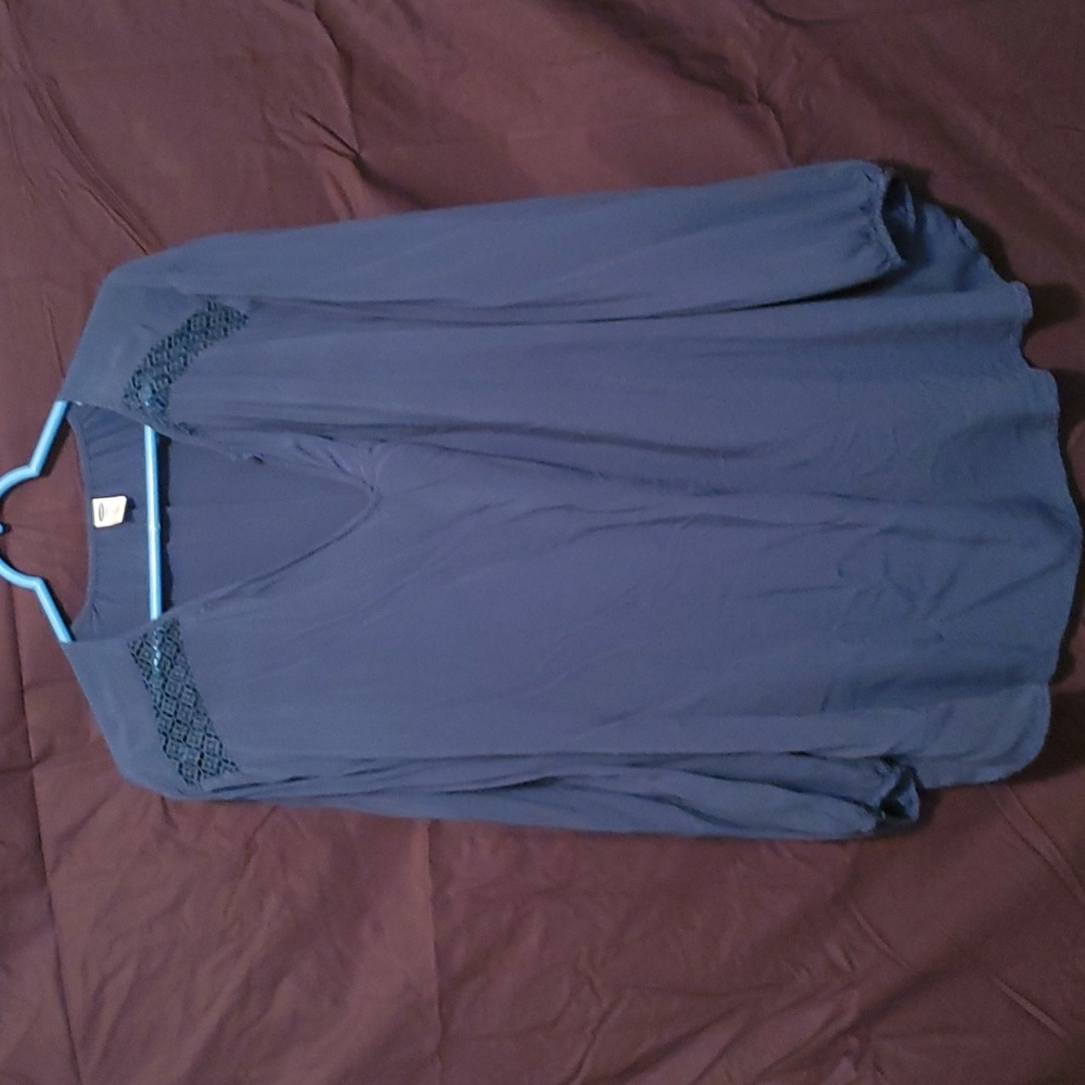 B5 old navy 3x blouse blue